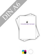 Flyer | 246g Leinenpapier weiss | DIN A6 | 4/0-farbig